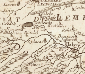 Жидачівщина на карті Чорної Русі 1674.png