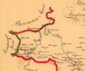 Жидачівщина на дорожній карті Стрийського району 19 століття.png