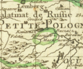 Жидачівщина на карті Польщі 1745 .png