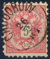 Марка 5 крейцерів 1884 Ходорів.png
