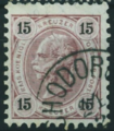 Марка 15 крейцерів 1896 Ходорів.png
