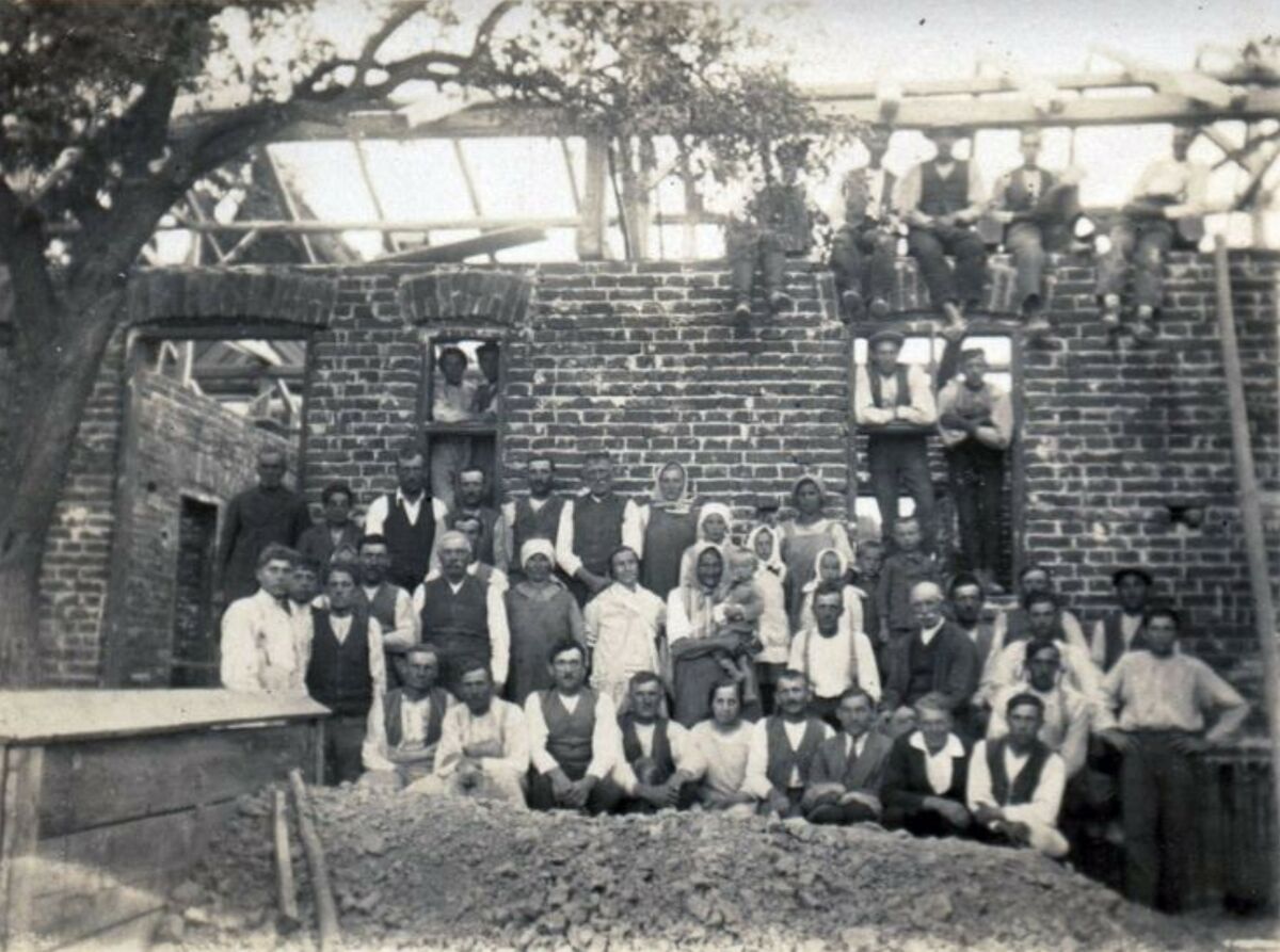 Будівництво кооперативного молокозаводу в Махлинці (1930)