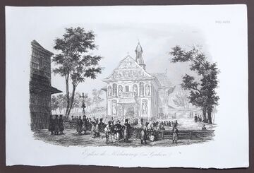 Дерев'яний костел в Кохавино 1836