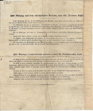 Дозвіл на зброю Журавно (1865) (зворот)
