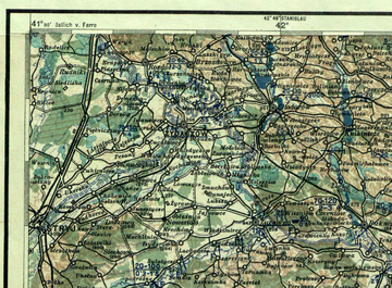 Жидачівщина на австрійській карті Коломиї 1914
