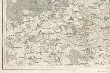 Жидачівщина на карті Бібірка-Рогатин 1855