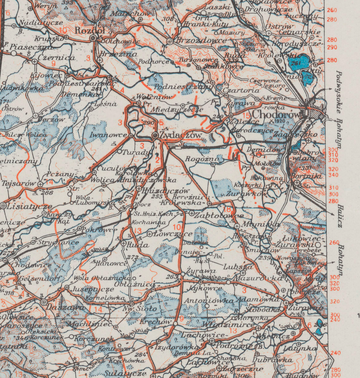 Жидачівщина на карті Львівщини 1942
