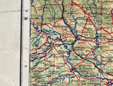 Жидачівщина на німецькій карті Чернівеччини 1941
