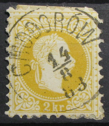 Марка 2 крейцери 1883 Ходорів