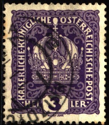 Марка 3 геллери 1916 Гніздичів