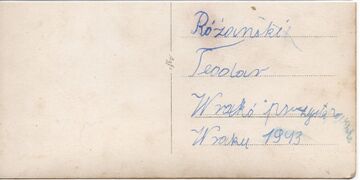 Перше причастя Жидачів (1943) (зворот)