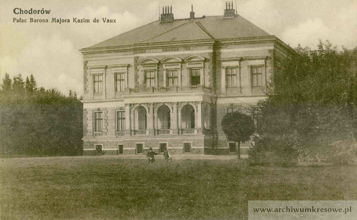 Поштівка Палац Барона Майора де Во (1917)